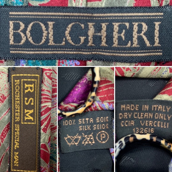 BOLGHERI RSM Made In Italy Silk Tie - Picture 5 of 5